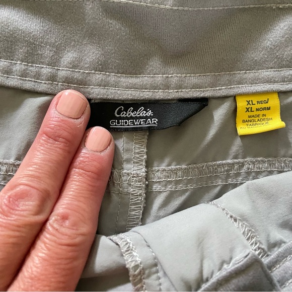 Cabela's Guidewear Shorts Women XL Grey Quick Dry Pockets Outdoor Hiking Kayak - Picture 3 of 10